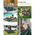 thumbnail image 5 of Outdoor Rug 4x6 ft Green Abstract Marble Texture Waterproof Outdoor Patio Rug Mat Non Slip Outside Area Rugs Carpet for RV,Camping,Porch,Deck,Pool,Balconybackyard,Gold Lines Cracks, 5 of 9
