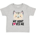 thumbnail image 3 of Inktastic My Aunt Loves Me Niece Cat Girls Toddler T-Shirt, 3 of 5