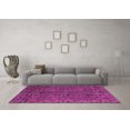 thumbnail image 3 of Ahgly Company Indoor Square Oriental Purple Modern Area Rugs, 7' Square, 3 of 4