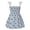 Blue, variant on Edvintorg Summer Dresses Toddler Baby Girls' Floral Printed Sleeveless Suspender Beach Dress Children's Clothing 1-3.5 Years Party Dress for Kids Girl