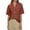 Brick Red, variant on Womens Work Shirts Tops Solid Color Casual Spring Summer Regular Fit Plain Tees Blouses Brick Red L