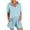 Light Blue, variant on Brnmxoke Women's 2 Piece Outfits Short Sleeve Shirts and Shorts Linen Set Women Casual Lounge Set with Pockets Summer Beach Sweatsuits Loungewear Army Green,L