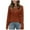 Brick Red, variant on vigerkar Womens Long Sleeve Shirt Fall Fashion V Neck Sweater Tunic Tops Dressy Casual Work Blouse Trendy Clothing (White, S)
