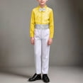 thumbnail image 6 of Lovzfmll 3-Piece Suit for Boys, Sequin Shirt & Bow Tie & Pants, Formal Performance Outfits for Little Boys, 5-6 Years, 6 of 9