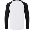 thumbnail image 5 of SYMOID Mens Long Sleeve Henley Shirt - White Raglan Sleeve, Soft Stretch Polyester-Spandex, Inclusive Sizes M-XXXXXL for Casual Daily Wear & Layering,Size L, 5 of 6