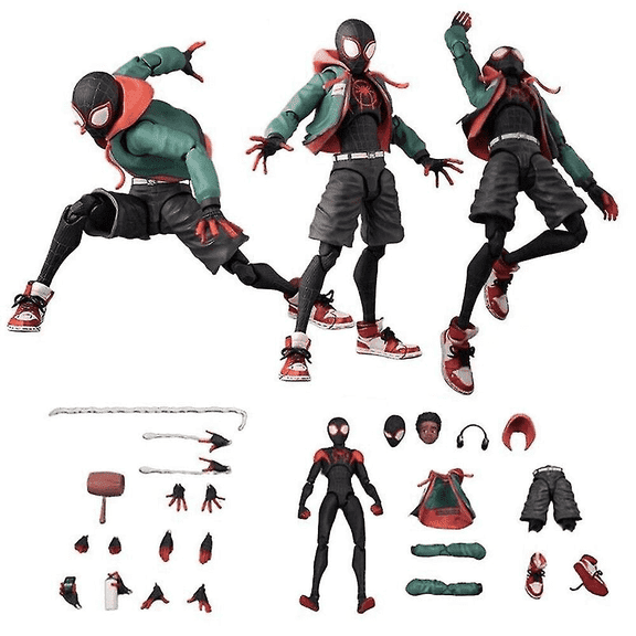 ONXE 6-inch Action Figures, Legends Series Collectible Spider Boy: Across The Spider-Verse, Miles Morales Collectible Playsets Toy