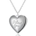 thumbnail image 2 of Kripyery Photo Necklace Romantic Love Photo Frames Memorial Locket Necklace Women Jewelry, 2 of 8