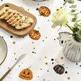 thumbnail image 5 of Halloween Tablecloth 60×60 Inch Square, Buffalo Plaid Jack-O-Lantern Pumpkin Bats Ghost Truck Washable Table Cover for Party Picnic Dinner Decor, 5 of 6