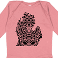 thumbnail image 4 of Inktastic Michigan Silhouette Mandala Boys or Girls Long Sleeve Baby Bodysuit, 4 of 5