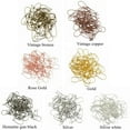 thumbnail image 5 of simhoa 50pcs Brass Metal Kidney Earring Hook Ear Wire For Jewelry Making Findings - Black, 5 of 5
