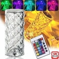thumbnail image 1 of Crystal Lamp,Crystal Table Lamp 16 Dimmable Color Control Usb Rechargeable Cordless Acrylic Diamond Nightstand Light With Remote Control Decorative Bedside Lamp Desk Light For Living Ro Clearance, 1 of 9