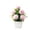 Pink, variant on Artificial Flower 7 Inch Mini Potted Hydrangea Fake Plants Faux Silkly Flower Arrangement with White Pot for Home Office Desk Coffee Table Decor Indoor