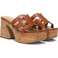 thumbnail image 2 of Sam Edelman Dev Saddle Cork Platform Slip On Block Heeled Open Toe Mules Sandals (SADDLE, 9.5), 2 of 6