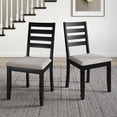 thumbnail image 2 of Castle Place Classic Wooden Dining Chair, Set of 2, Black, 2 of 8