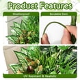 thumbnail image 4 of Yastouay 10Pcs Fake Plants,Realistic Artificial Greenery for Outdoors,UV Resistant Artificial Ferns for Outdoors Front Porch Decor, 4 of 10