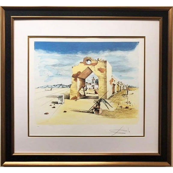 Salvador Dali "Paranoic Village" CUSTOM FRAMED Limited Edition ART Generic