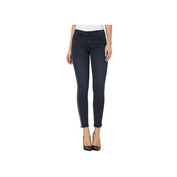 Numero Womens Vienna Mid Rise Skinny Jeans, Blue, 28