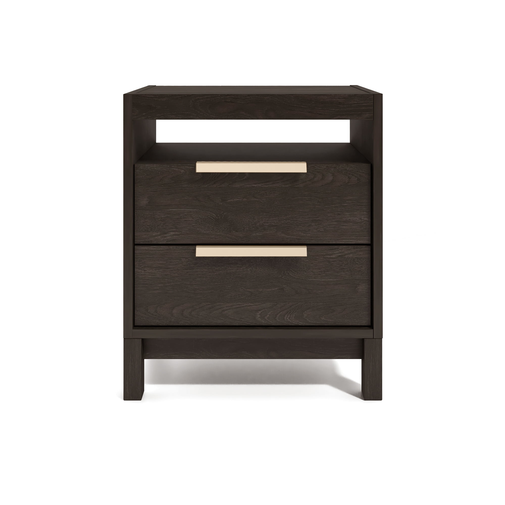 Rainier 2 Drawer 1 Shelf Nightstand