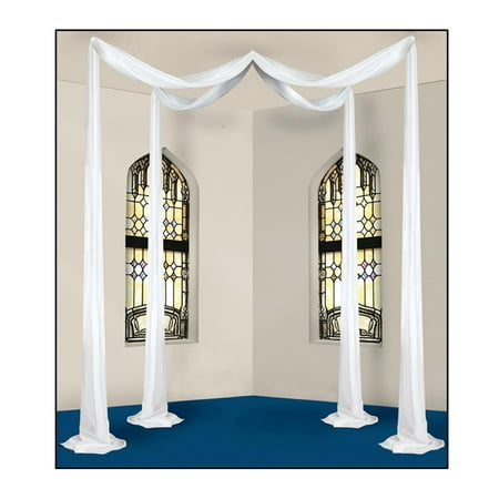 White Elite Collection Wedding Celebration Canopy Hanging Decoration 72'