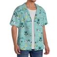 thumbnail image 4 of Xecao offers the Hawaiian Style for Men's Casual Short-sleeved Shirt, a button-up collared shirt with a pocket, perfect for beach vacations and yacht travel in the Large size., 4 of 7