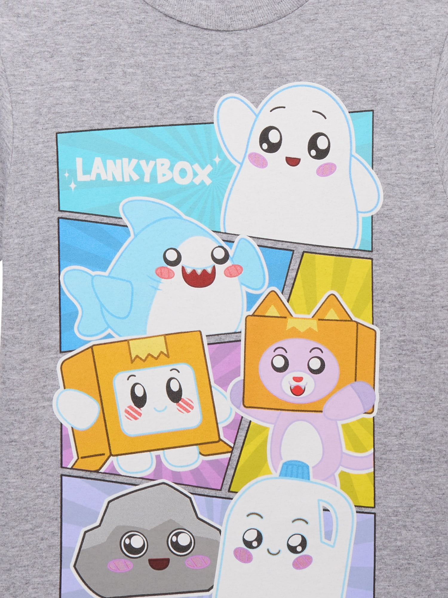 LankyBox Boys’ Graphic Tee with Short Sleeves, Sizes XS-2XL
