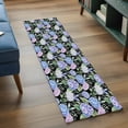 thumbnail image 3 of Purple Hydrangea 2'x6' Runner Rugs for Hallway Kitchen Bedside Non Slip Washable, Spring Floral Elegant Pastoral Flowers Entryway Rug Runners with Rubber Backing, Long Carpet Runner for Laundry Room, 3 of 8