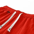 thumbnail image 6 of EOYWHK Men's Shorts Breathable Relaxed Fit Multi Pockets Casual Shorts Soft Lightweight Breathable Shorts for Basketball Running Gym Red XXXXL, 6 of 8