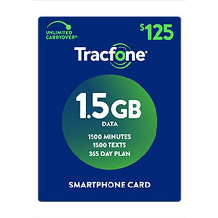 TracFone $125 Smartphone 1.5 GB Plan (Email