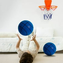 TUTUnaumb Mute Ball Indoor Children's Silent Basketball Sports Ball Toys, 9.44in Foam Basketball Indoor Training Ball, Sports for Various Indoor Activities, Best Gifts for Kids Boys-Blue