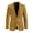 Ethnic Geometric Yellow Flowers, variant on Single-Breasted Blazer, Rainbow Galaxy Polyester One Button Men's Suit Jacket for Casual Business Casual