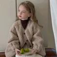 thumbnail image 1 of Abrigo polar de estilo coreano para niños de 2 a 7 años, chaqueta holgada para niñas de primavera y otoño, prendas de vestir informales gruesas para niños, ropa para niñas, 1 of 6
