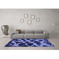 thumbnail image 3 of Ahgly Company Indoor Rectangle Abstract Blue Modern Area Rugs, 5' x 8', 3 of 4