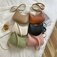 thumbnail image 3 of Women's Fashion Handbags Retro Solid Color PU Leather Shoulder Underarm Bag Casual Women Hobos Handbags, 3 of 10