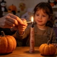 thumbnail image 6 of AHGQT Gothic Halloween Dinner Candle Set, Mini Skull Pumpkin Stacked & Witch Finger Spooky Candles, Festive Party Decor, Basket Stuffers & Fall Holiday Gifts, Velvet Rose Fragrance, 6 of 9
