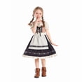 thumbnail image 4 of Girls Oktoberfest Dirndl Dress with Apron Bavarian Costume Traditional German Beer Festival Outfit Cute A-Line Dresses, 4 of 6