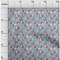 thumbnail image 2 of oneOone Rayon Dusty Blue Fabric Floral Sewing Fabric By The Yard Printed Diy Clothing Sewing Supplies 56 Inch Wide, 2 of 4
