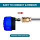 thumbnail image 2 of Stainless Steel Multi-function Power Washer Spray Nozzle,6 in 1 Quick Change, 2 of 5