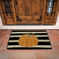 thumbnail image 4 of TSV 23.5x15.5'' Bath Rug Slip-Resistant, Polyester Soft Absorbent Mat Pumpkin Carpet for Indoor Outdoor, 4 of 6