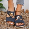 thumbnail image 6 of NOKIO Floor&nbsp;Slippers for Women's Beach Slope Heel Slippers Hollow Casual Slippers Slope Bottom Shoes Retro Slippers, 6 of 9