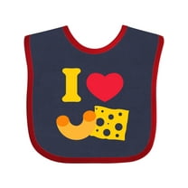 Inktastic I Heart Mac and Cheese Boys or Girls Baby Bib