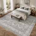 9x12 Area Rugs For Living Room Washable Neutral Soft Rug Grey - Walmart.com