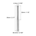 thumbnail image 2 of Uxcell 4.3mm C3/K10 Tungsten Carbide 4 Straight Flutes Machine Chucking Reamer, 2 of 5
