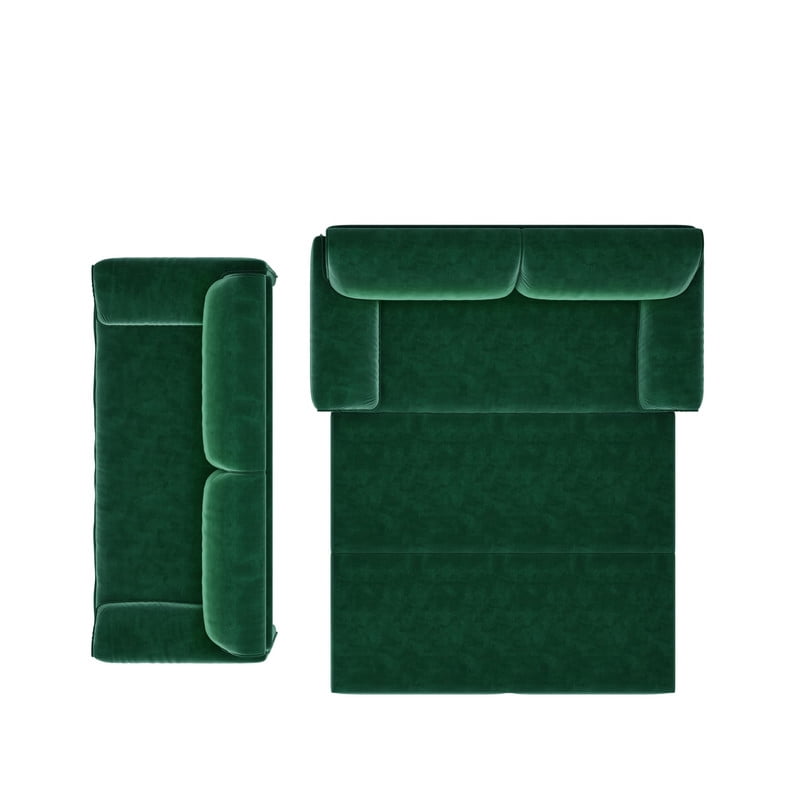 Convertible Queen Size Pull Out Sofa Bed, 3-in-1 Velvet Sleeper Sofa with Side Pocket, Modern 63.8'' Futon Couch for Living Room, Apartment