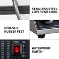thumbnail image 6 of VEVOR Mini Dutch Pancake Maker Poffertjes Machine for 25PCs Mini Round Pancakes, 1750W Stainless Steel for Restaurant Bakeries Snack Bar Family, Sliver, 6 of 9