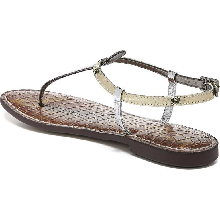 Women s Sam Edelman Gigi Thong Sandal Pewter Jute Soft Silver