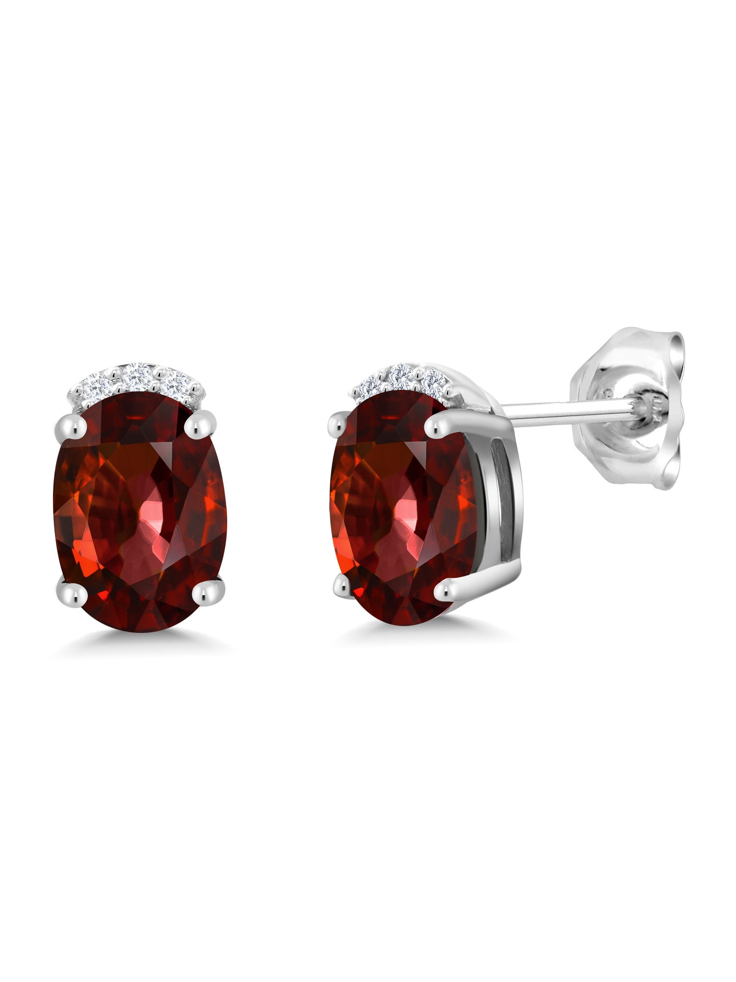 925 Silver Plated Simulated RUBY EMERALD & SAPPHIRE 4 Gemstone Earrings 1.6" 