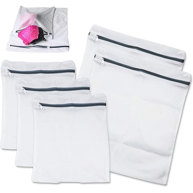 Artículos para el hogar Lavandería Sujetador Lencería Bolsa de lavado de malla (2 grandes, 3 medianas) Ormromra Accesorios de Lavandería y Planchado