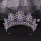 thumbnail image 1 of Zhuge Tiara de boda para novia, diadema de princesa, corona nupcial, joyería para el cabello con diamantes de imitación de cristal, decoración para novia, cumpleaños, graduación, boda (azul), 1 of 4