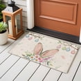 thumbnail image 4 of 2x3 Ft Entryway Area Rug, Spring Easter Kitchen Rug Runner Washable Floor Mat, Bunny Ears Colorful Eggs Botanical Rustic Non Slip Indoor Door Mat Throw Carpet for Bathroom Living Room Bedroom, 4 of 8