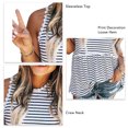 thumbnail image 4 of Camiseta sin mangas para niñas, camiseta sin mangas informal para mujer, camiseta sin mangas informal para mujer, camiseta sin mangas confiable y duradera, 4 of 5